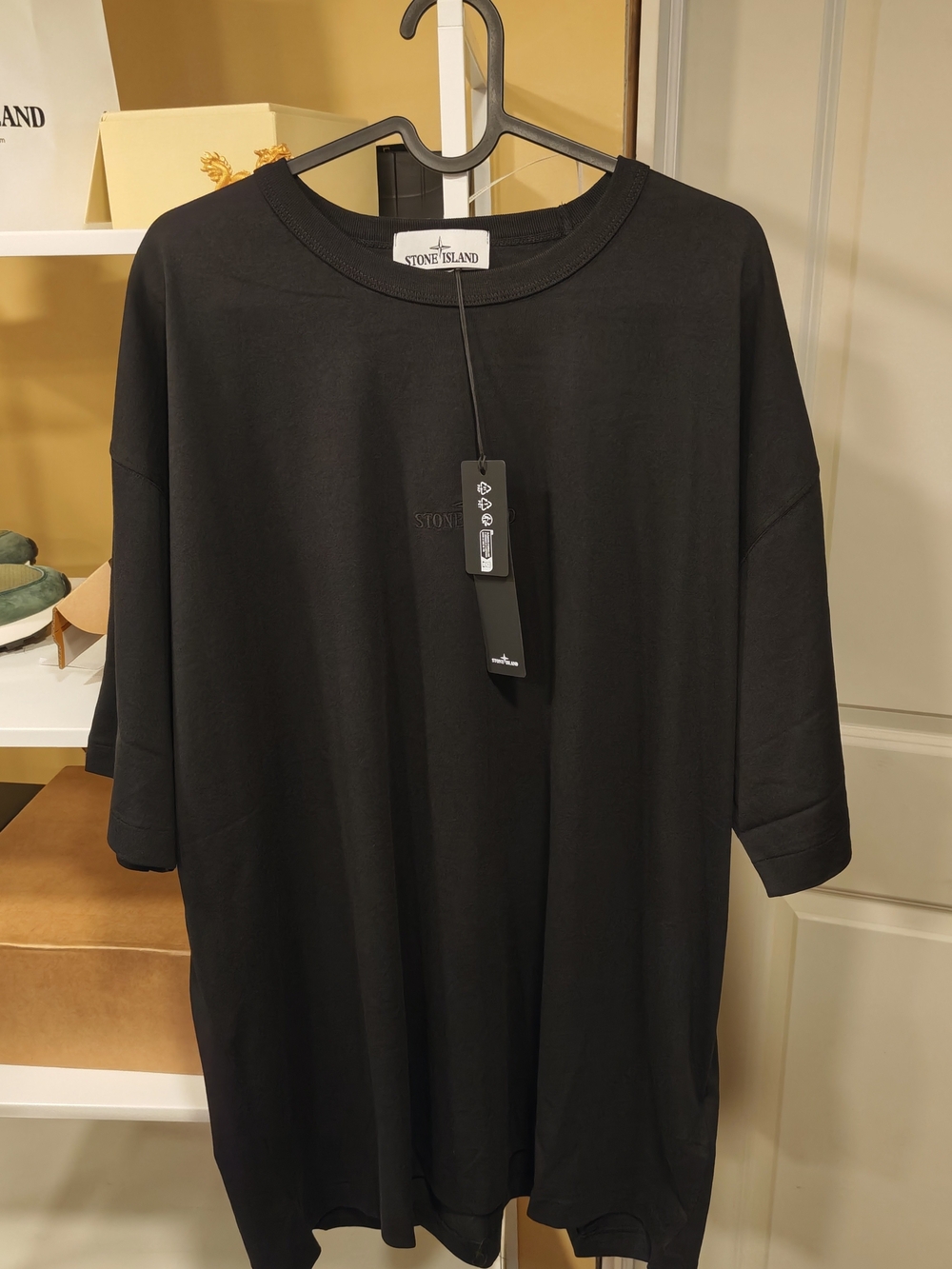 Stone Island Black Short-Sleeve Crewneck Tee